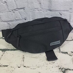 MAXTOP Adjustable Crossbody Fanny Pack Waist Hip Hiking Bum Bag‎ Black